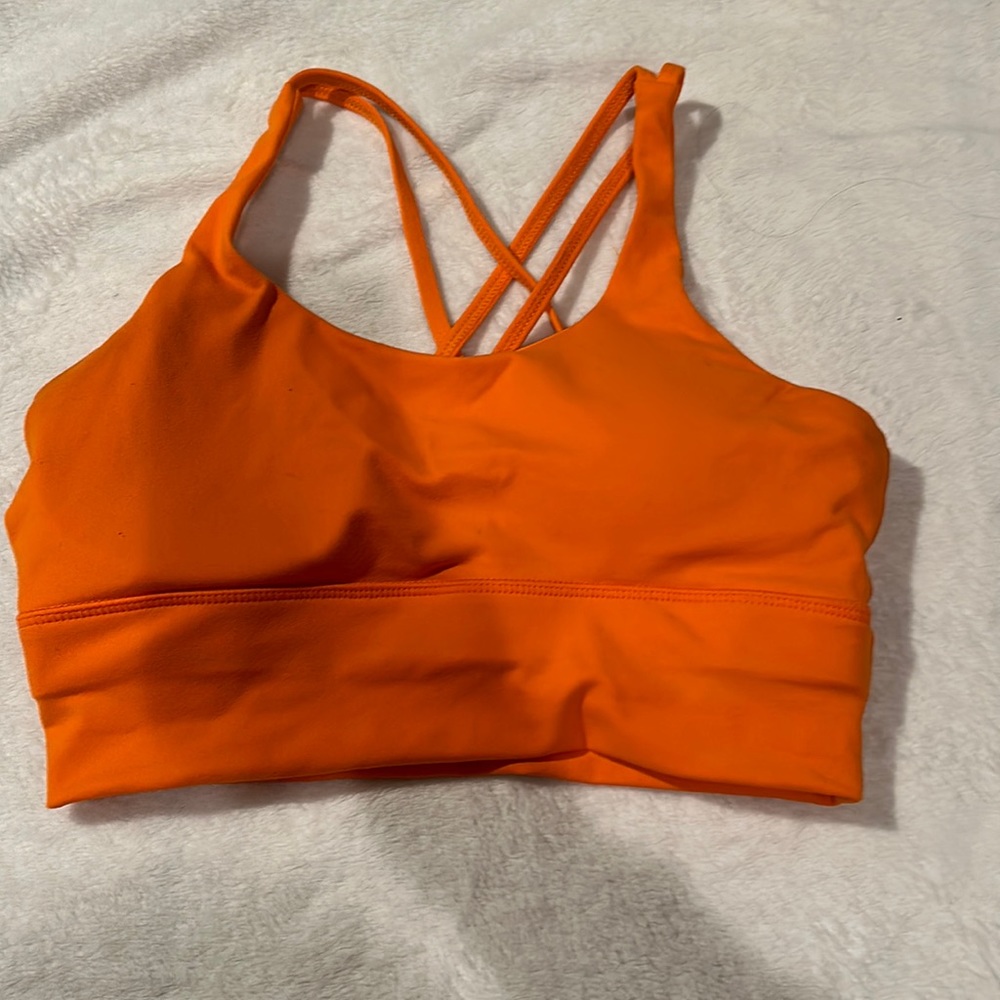 Orange Sports Bra